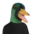 latex Green Duck Mask